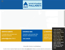 Tablet Screenshot of impresadipuliziepallareti.com